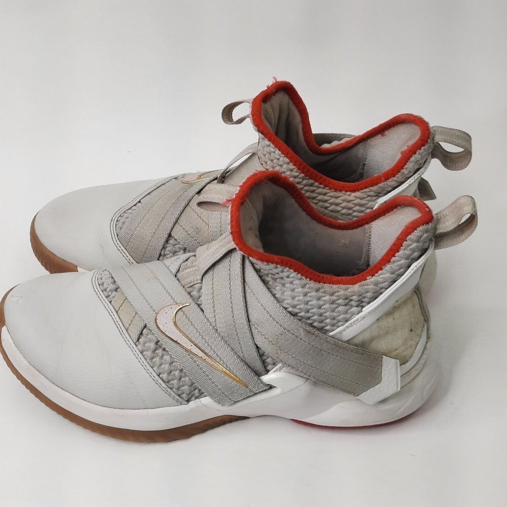 NIKE LEBRON SOLDIER 12 LIGHT BONE SHOES AO2609-002 SZ 8.5